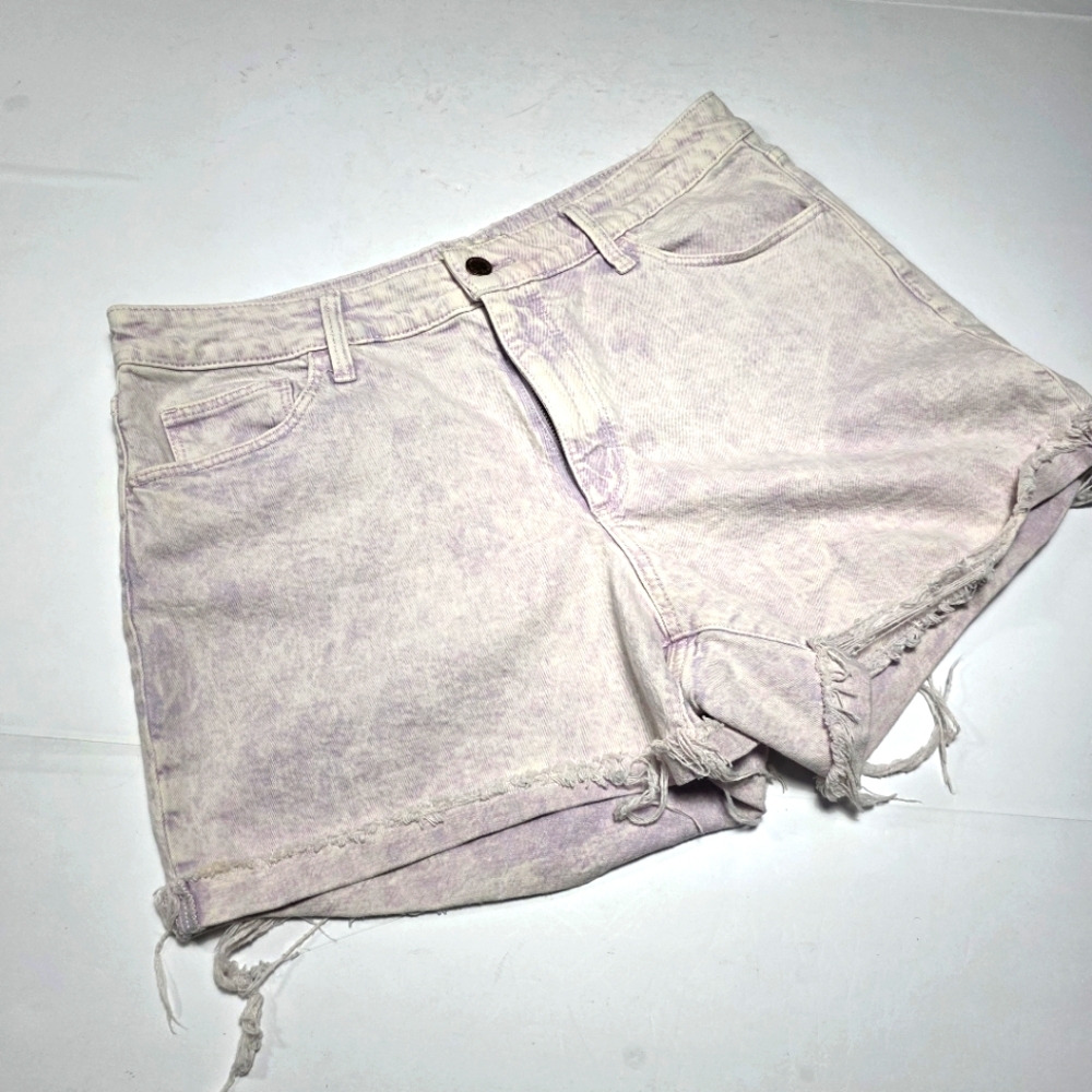 Universal Thread Tie Dye Lavender Jean Shorts Size 14